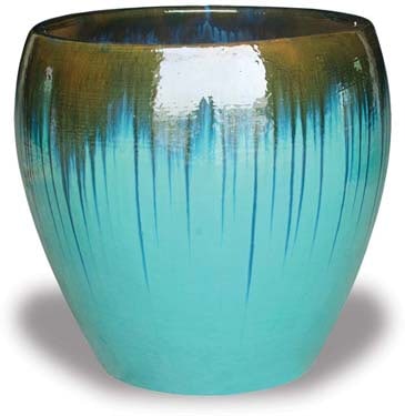 Sol giant shoulder pot, blue