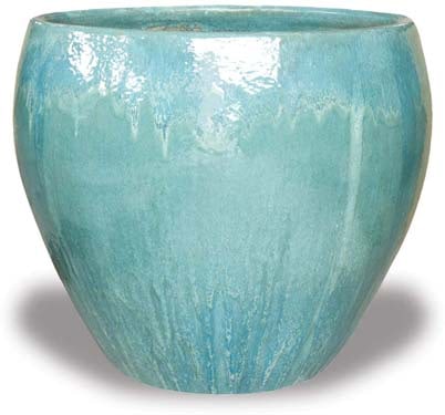 Sol giant shoulder pot, blue