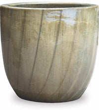 Sol glazed pot, cream