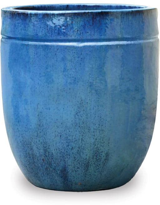 Sol indent egg planter, blue