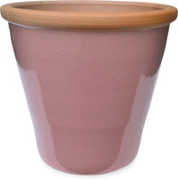Sol linn planter with unglazed, pink