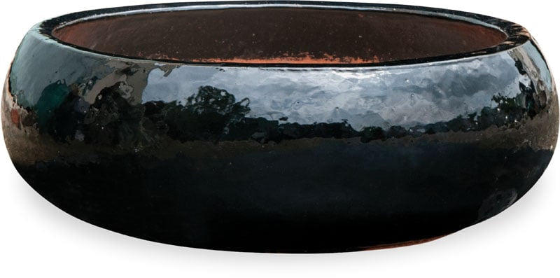 Sol low pot, black