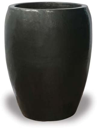 Sol matte bullet pot, black
