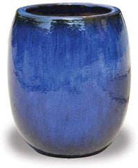 Sol matte egg planter, blue