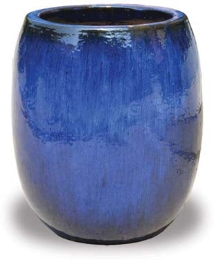 Sol matte egg planter, blue