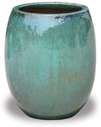 Sol matte egg planter, green
