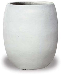 Sol matte egg planter, white