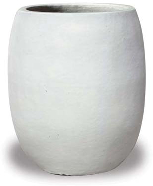 Sol matte egg planter, white