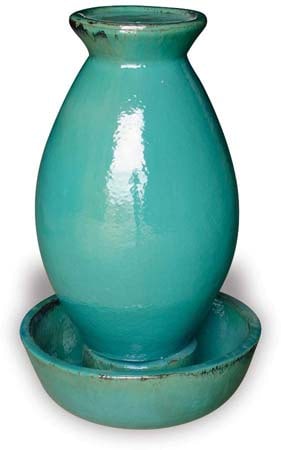Sol medium led belly fountain, blue