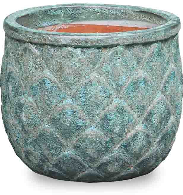 Sol medium planter, green