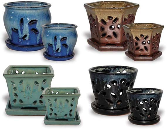 Sol orchid assortment fall pot
