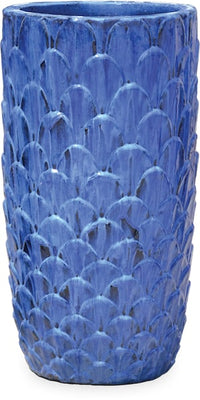 Sol poppy planter, blue