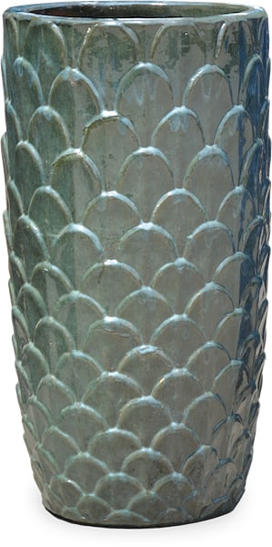 Sol poppy planter, jade