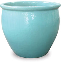Sol pot fishbowl planter, blue