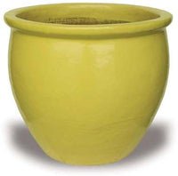 Sol pot fishbowl planter, yellow