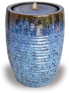 Sol rippled fountain, blue