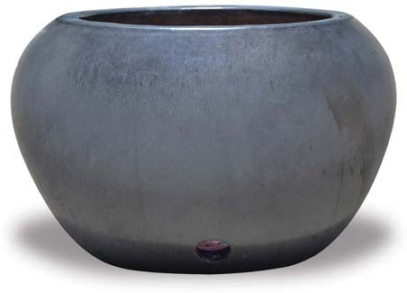 Sol round hose pot, black