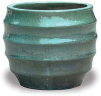 Sol short ridge belly planter, green