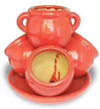 Sol small strawberry jar with saucer, pink