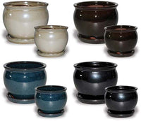 Sol solid glaze belly pot