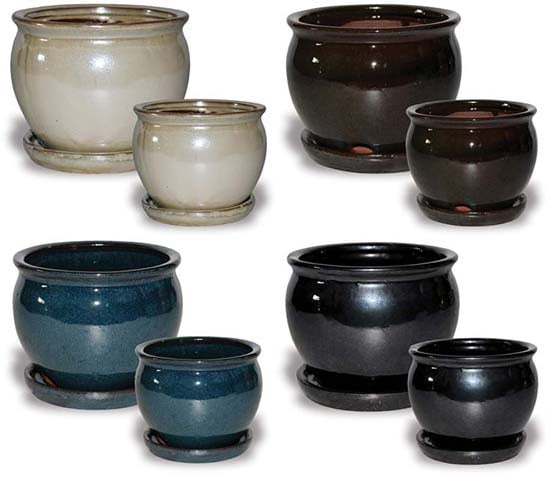 Sol solid glaze belly pot