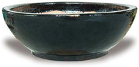 Sol solid succulent bowl, black
