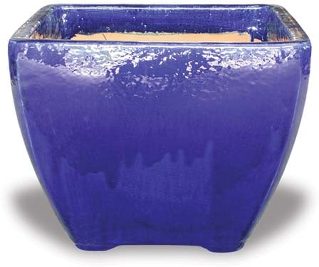 Sol square pot, blue