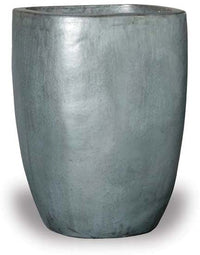 Sol square round pot, black