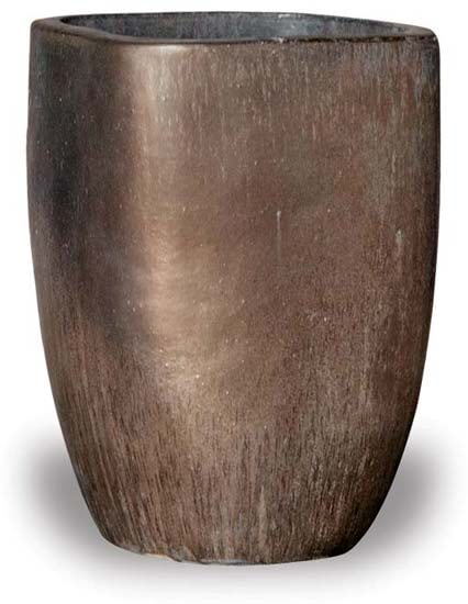 Sol square round pot, gold