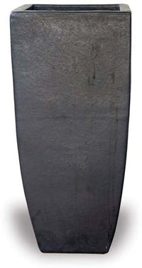 Sol square vase, black
