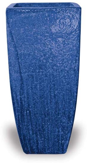 Sol square vase, blue