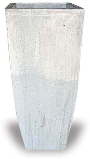 Sol square vase, white