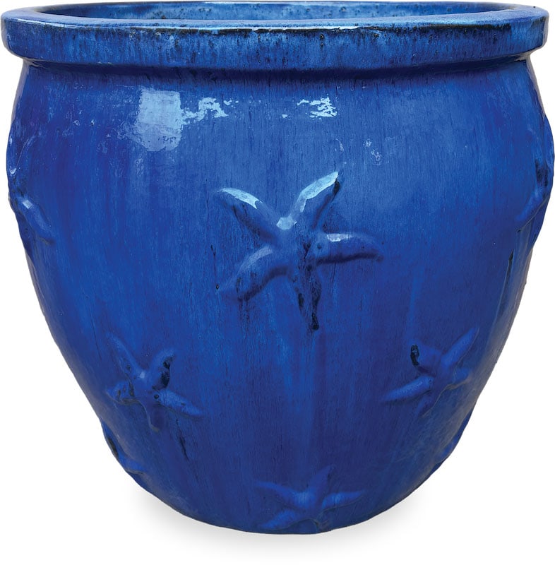 Sol starfish planter, blue