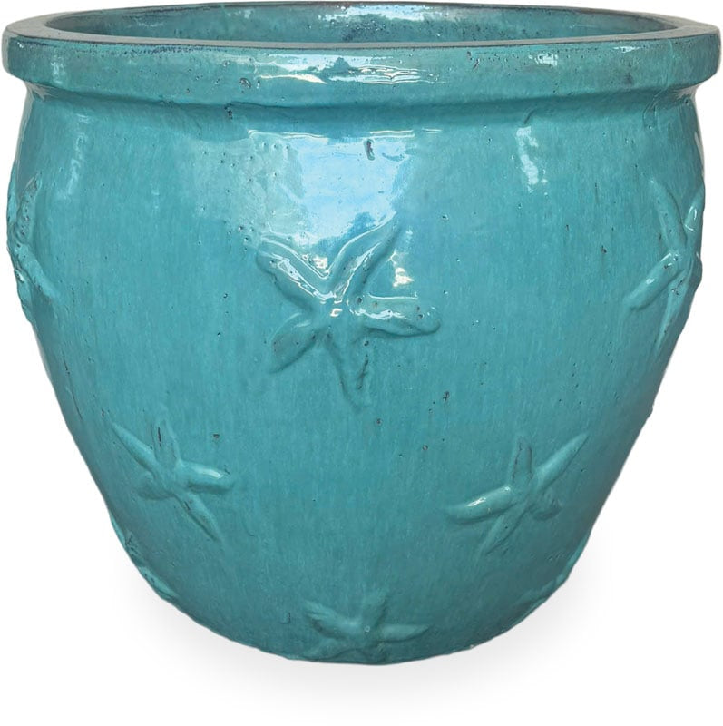 Sol starfish planter, green