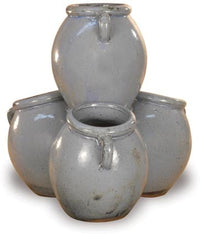 Sol strawberry jar with cups, blue