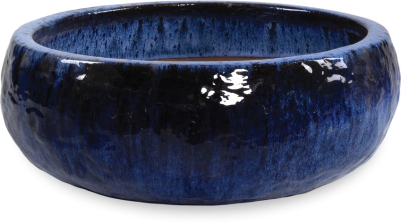 Sol stromboli low bowl, blue