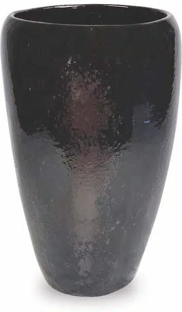 Sol tall elegant planter, black