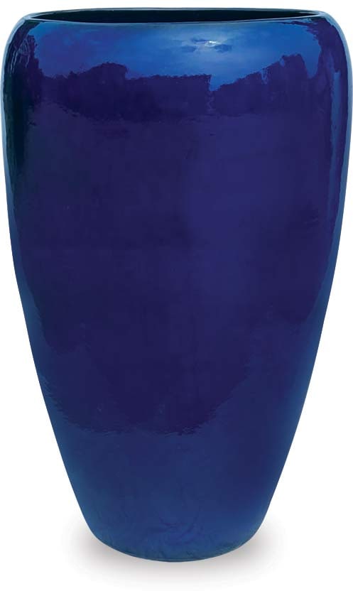 Sol tall elegant planter, blue