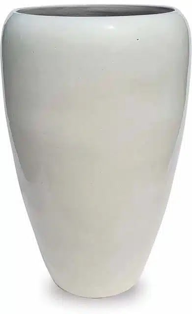 Sol tall elegant planter, white