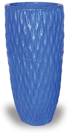 Sol tall rain drop planter, blue