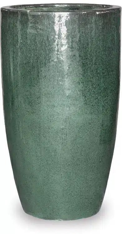 Sol tall round planter, moss