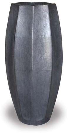 Sol tall starfruit planter, black