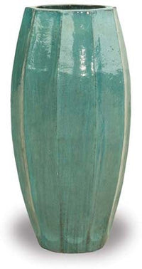 Sol tall starfruit planter, green