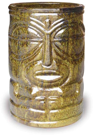 Sol tiki planter, moss