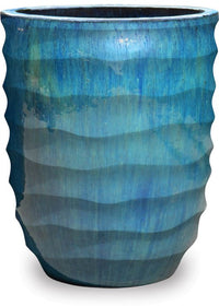 Sol wave egg pot, blue