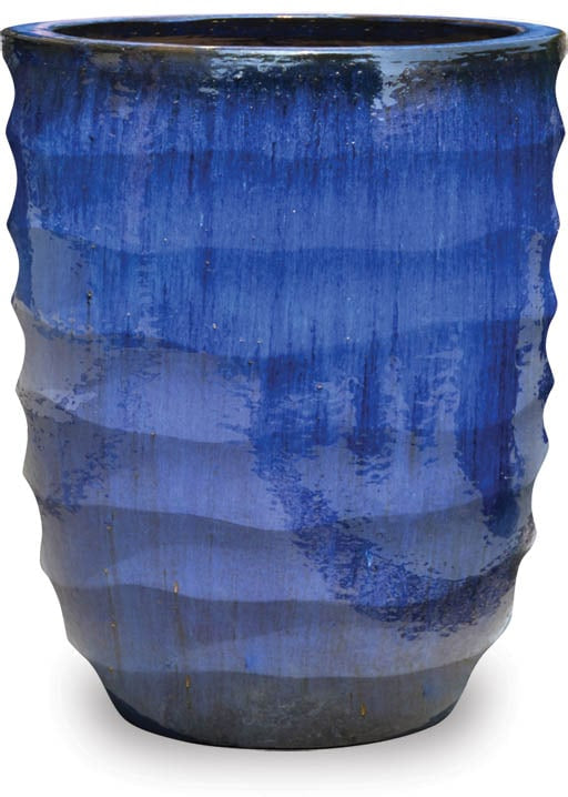 Sol wave egg pot, blue