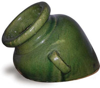 Sol welcome pot with handle, green