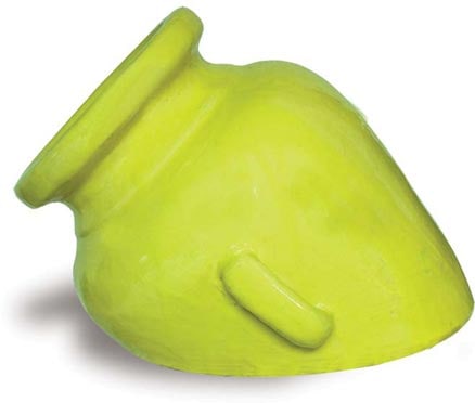 Sol welcome pot with handle, yellow
