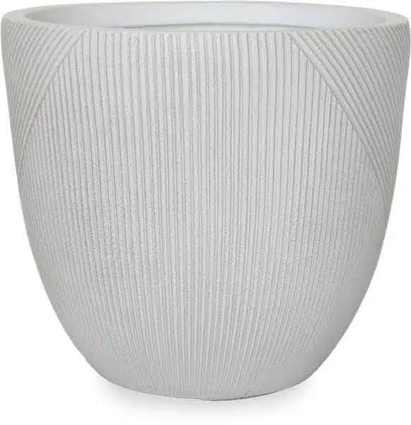 Trébol egg planter, white