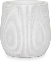 Trébol round planter, white